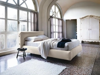 Letto imbottito con testiera Allan di Noctis