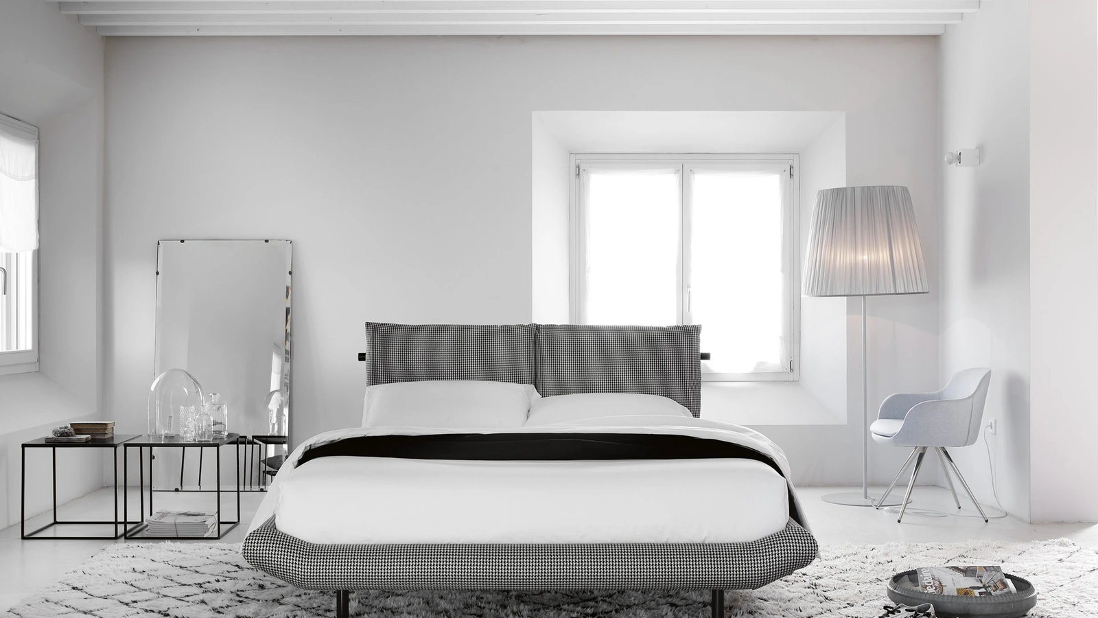 Letto in tessuto imbottito Noah di Noctis