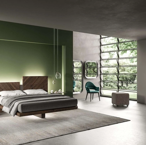 Letto con box contenitore Nazarè di Ozzio