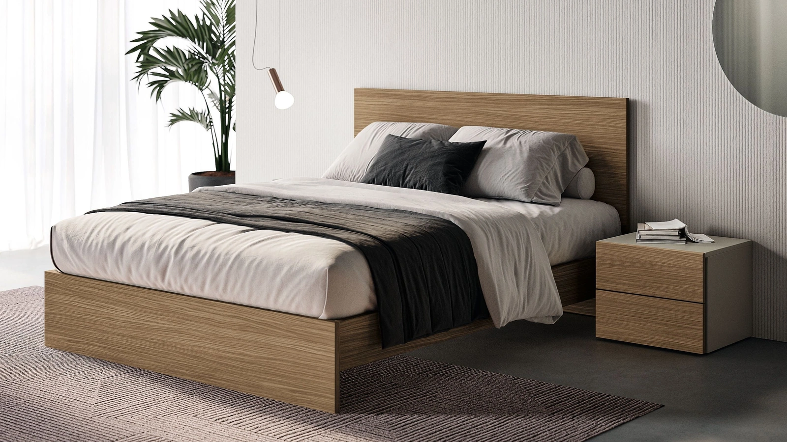 Letto con testiera Prime di Spagnol Mobili