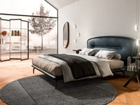 Letto in pelle Romance di Ozzio