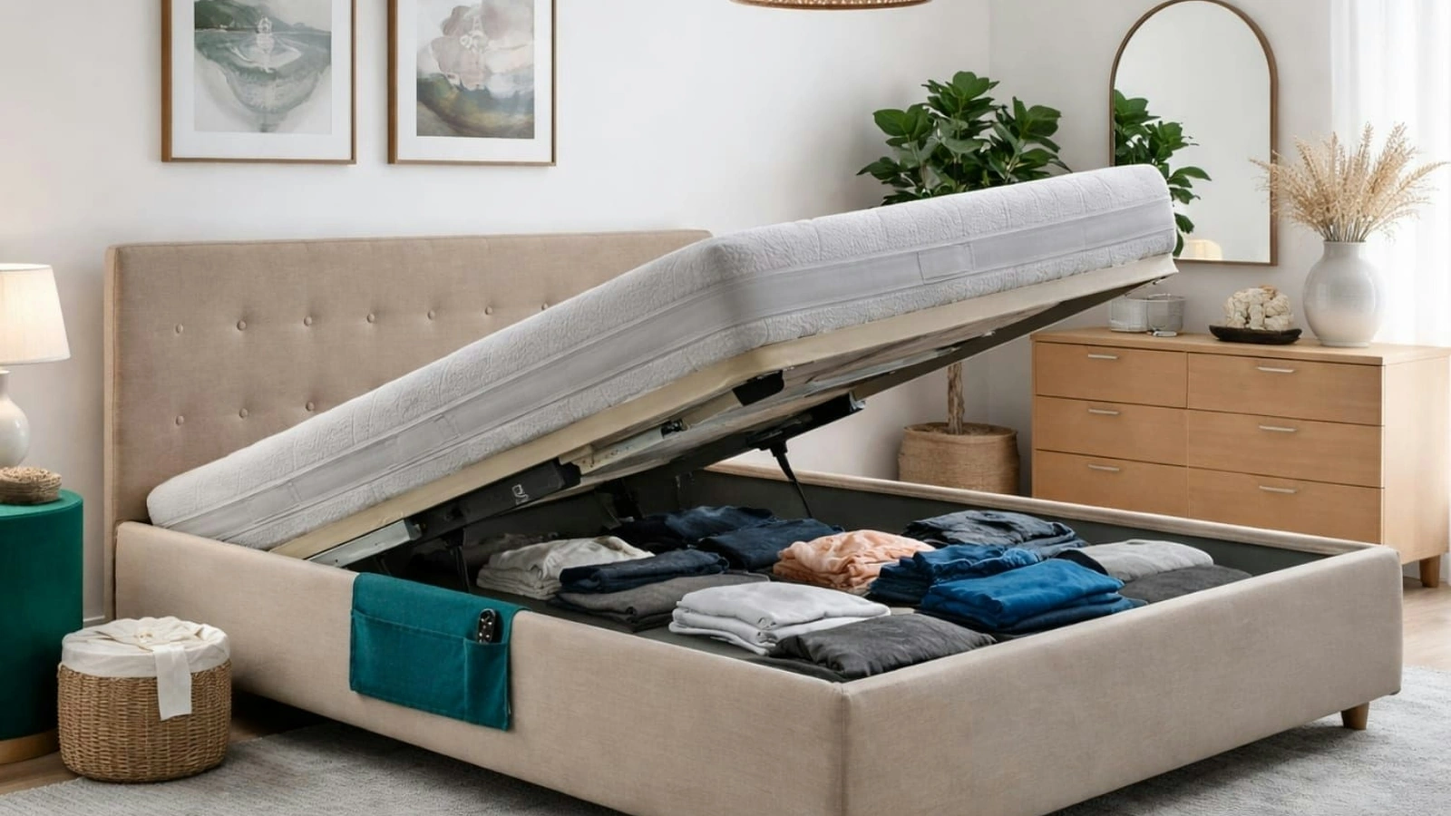 Letto Simplicity More M55 con contenitore di Dorsal