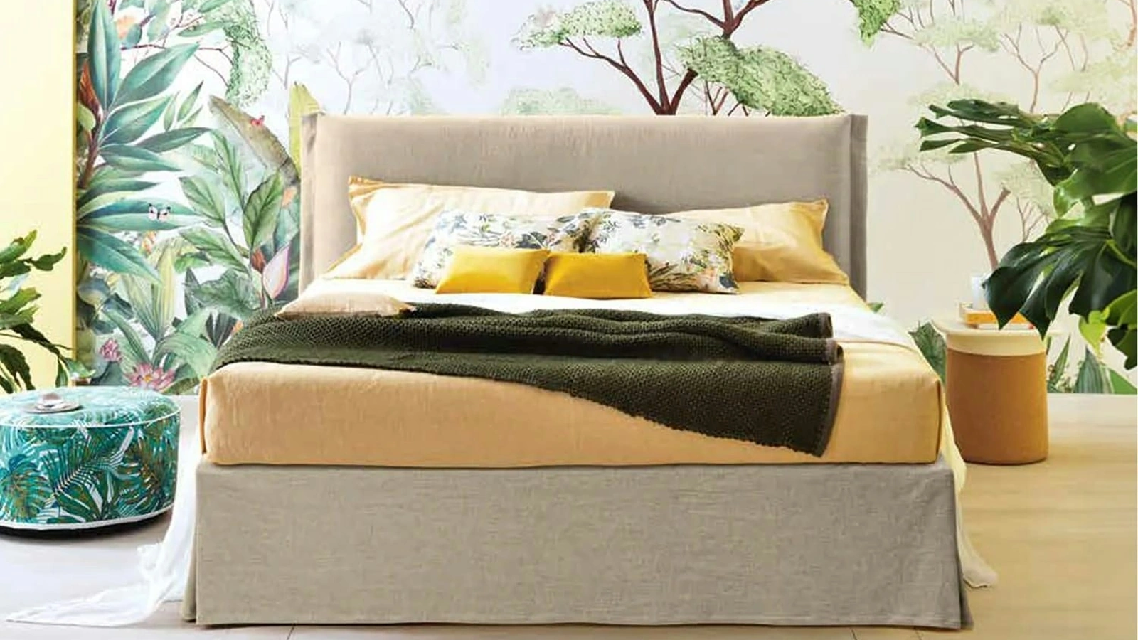 Letto in tessuto Simplicity Project C20 di Dorsal