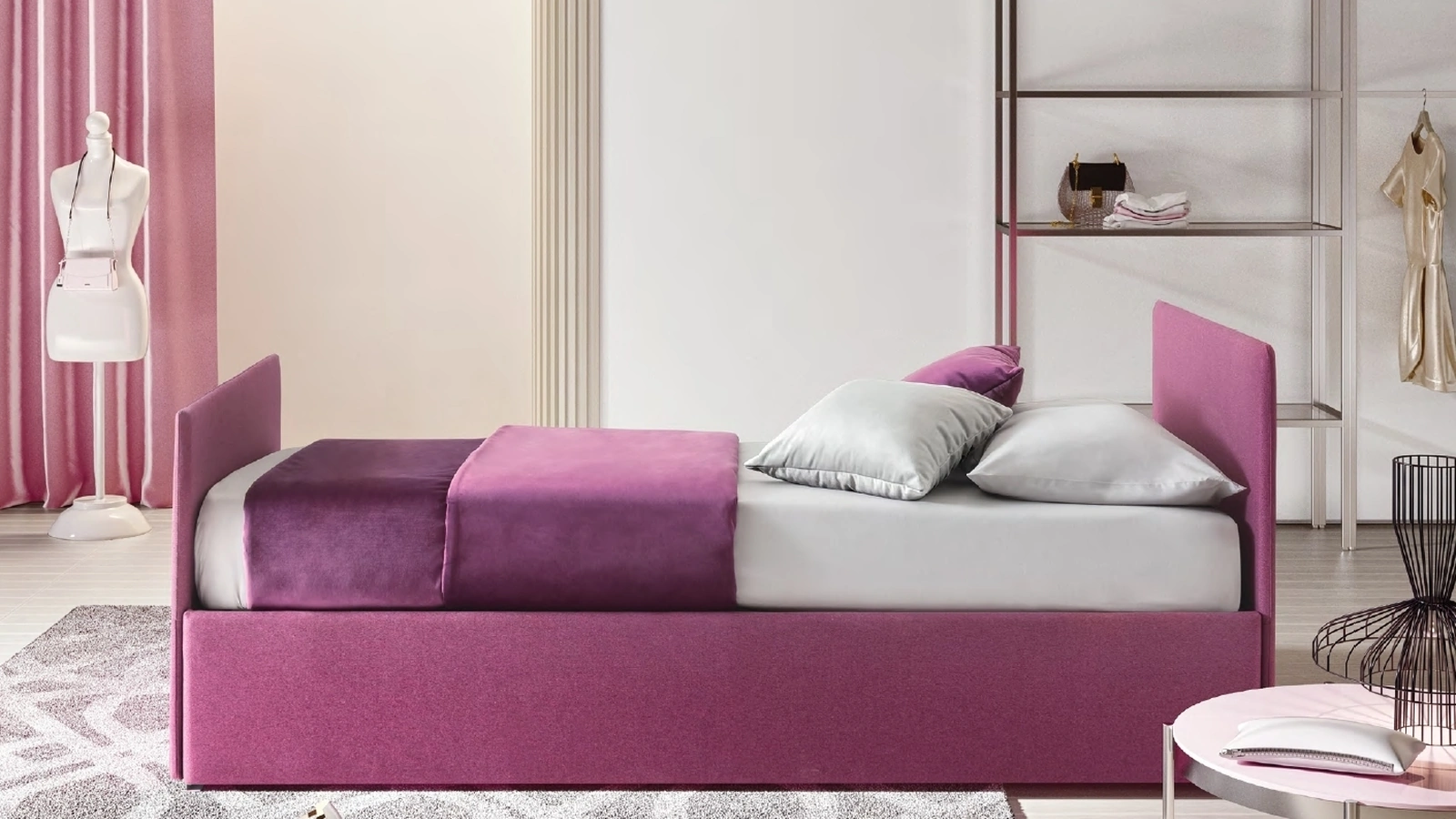 Letto singolo Bambusa con letto estraibile di Le Comfort