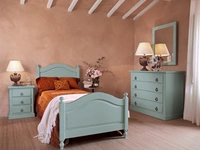 Letto singolo in legno laccato Milo di Tonin Casa