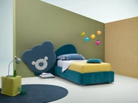 Letto singolo in tessuto per bambini Ted di Bside