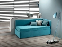 Letto singolo in tessuto imbottito Twice Angolo Alto di Bside