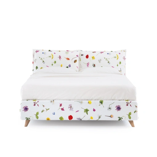 Letto in tessuto a fiori con contenitore So Wild di Noctis