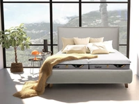 Letto matrimoniale Sogno in tessuto imbottito di Tempur