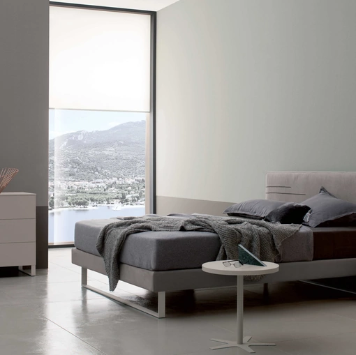 Letto in Nabuk Roger di Spagnol Mobili