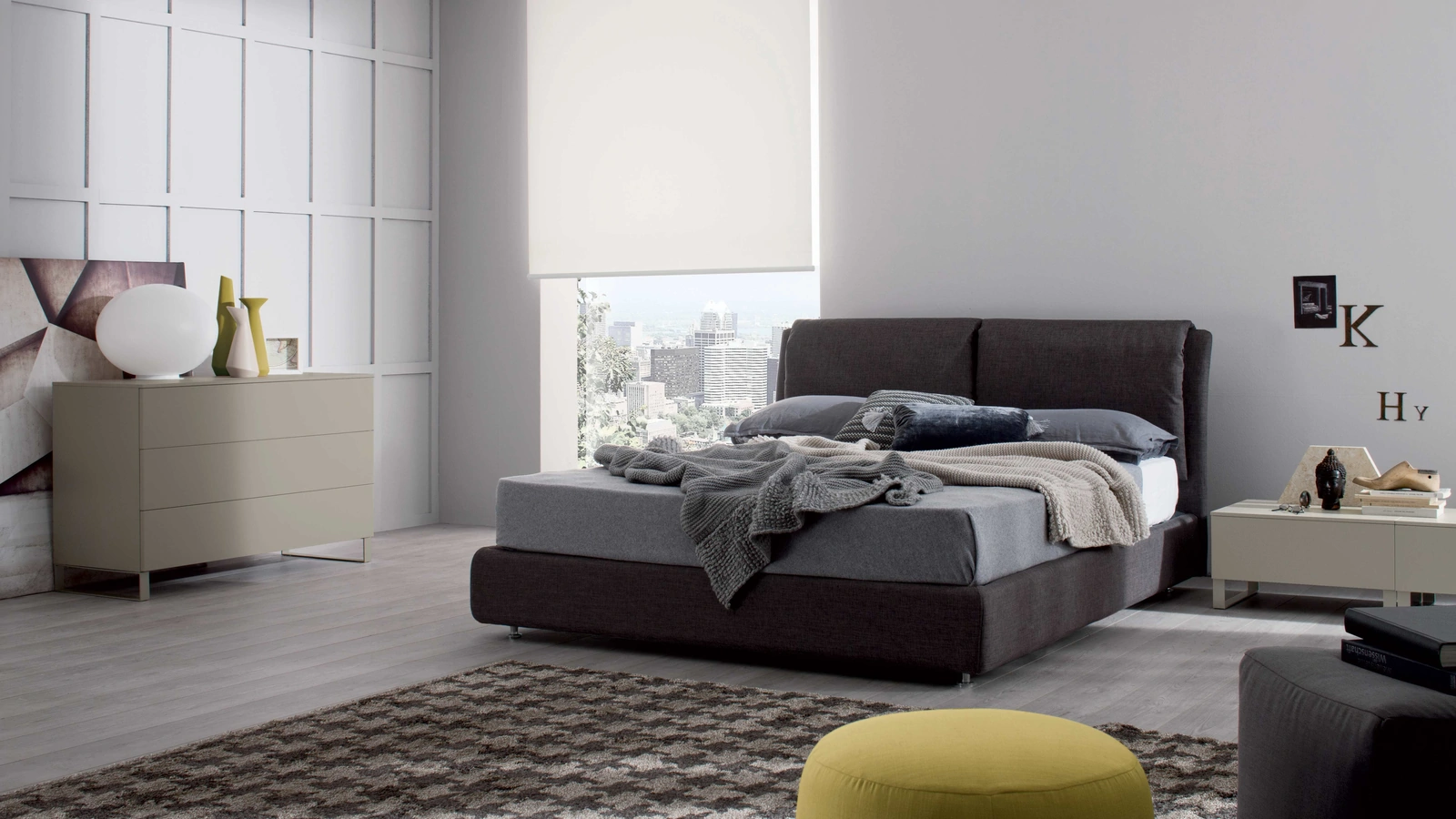 Letto con box contenitore Spazio di Spagnol Mobili