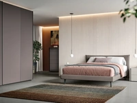 Letto matrimoniale con testiera Step di Spagnol Mobili