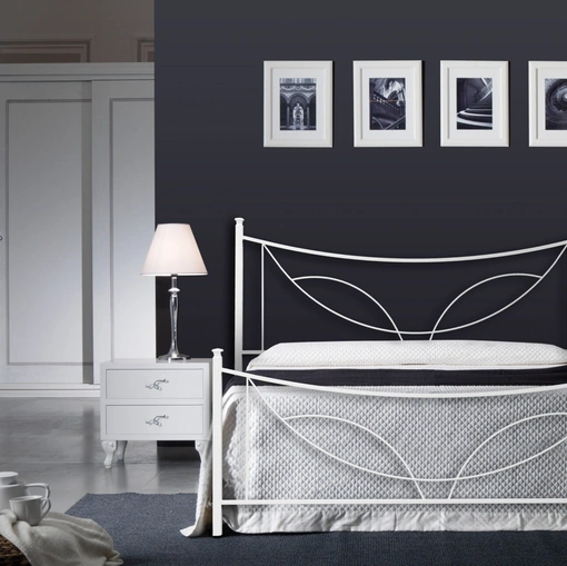 Letto Tulipano con testiera di Florentiabed