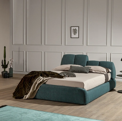 Letto in tessuto imbottito Tuny Tonin Casa