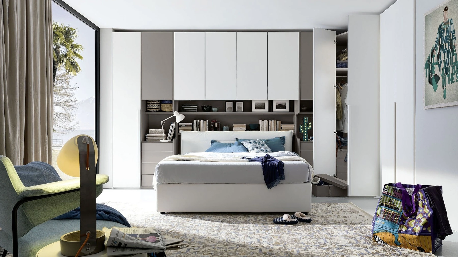 Letto imbottito Voilà Thaiti di S75