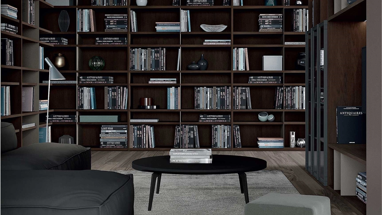 Libreria Mood 07A in legno di Astor Mobili