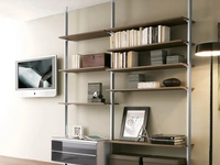 Libreria Cortina in metallo e melaminico di Ponti Terenghi