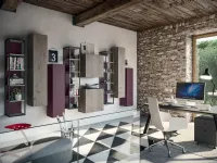 Libreria Rebel CF 172 in legno e laccato di Fimar