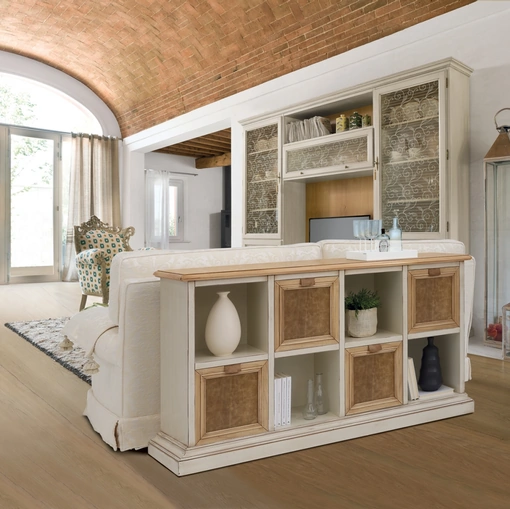 Madia in legno con vani aperti e chiusi Amanda di Tonin Casa