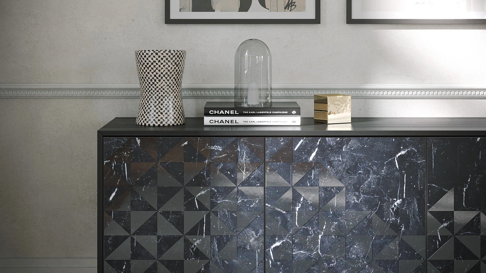 Madia Apogeo in frassino e marmo di Tonin Casa