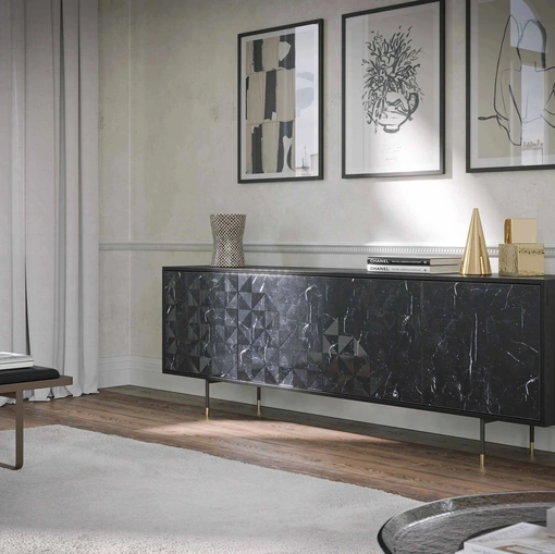 Madia Apogeo in frassino e marmo di Tonin Casa