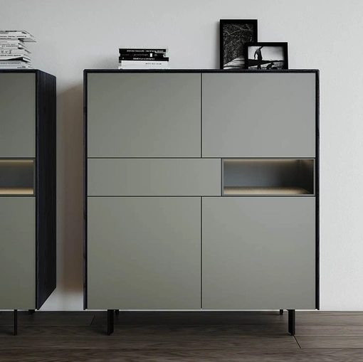 Madia Alta Lug in laccato opaco di Fimar