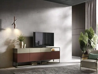 Madia Kosmos KM302 in laccato e nobilitato argilla di Moretti Compact Giorno Notte