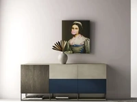 Madia Kosmos KM308 in laccato, nobilitato e legno di Moretti Compact Giorno Notte