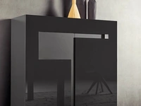 Madia Alta Logos in laccato lucido e opaco di Pianca