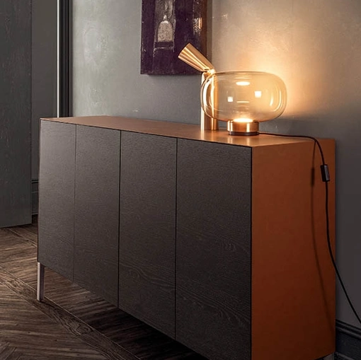 Madia Norma in finitura Borgogna di Pianca