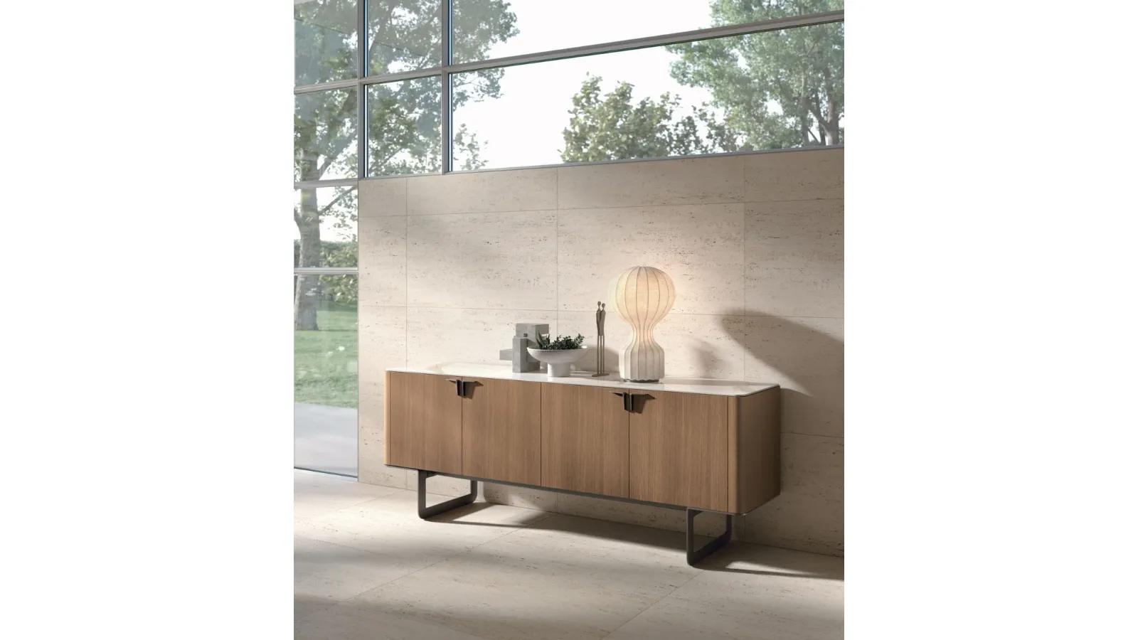 Madia Pandora in materico rovere cognac di Tomasella