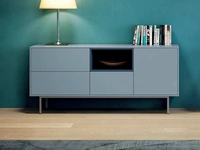 Madia Regolo in laccato opaco di Spagnol Mobili