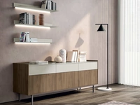 Madia Riser in melaminico e laccato opaco di Spagnol Mobili