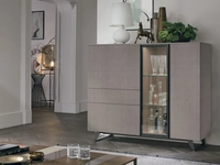 Madia Verticale Metropolis C01 in materico rovere sabbia di Tomasella