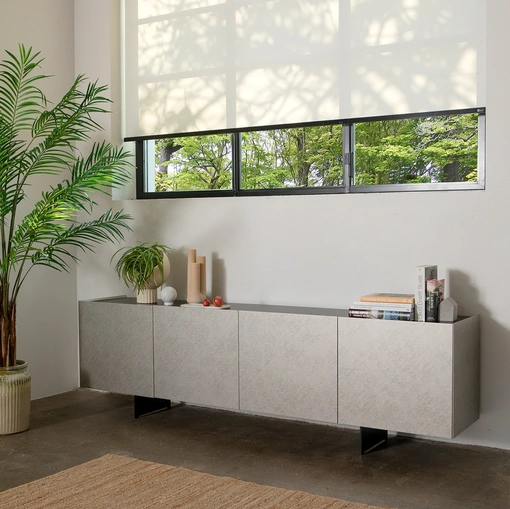 Madia Coated in legno con lavorazione spazzolata di Tonin Casa