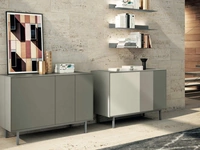 Madia Zelig in laccato opaco di Spagnol Mobili