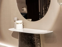 Mobile ingresso Consolle Adone in ceramica con base in vetro di Tonin Casa