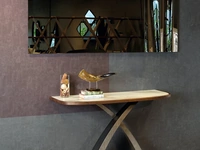 Mobile ingresso Eliseo Élite in gres porcellanato e legno massello di Tonin Casa