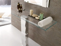 Consolle di design in cristallo Flagstaff di Ponti Terenghi