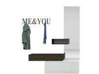 Mobile ingresso 04 in laccato opaco e materico rovere di Tomasella