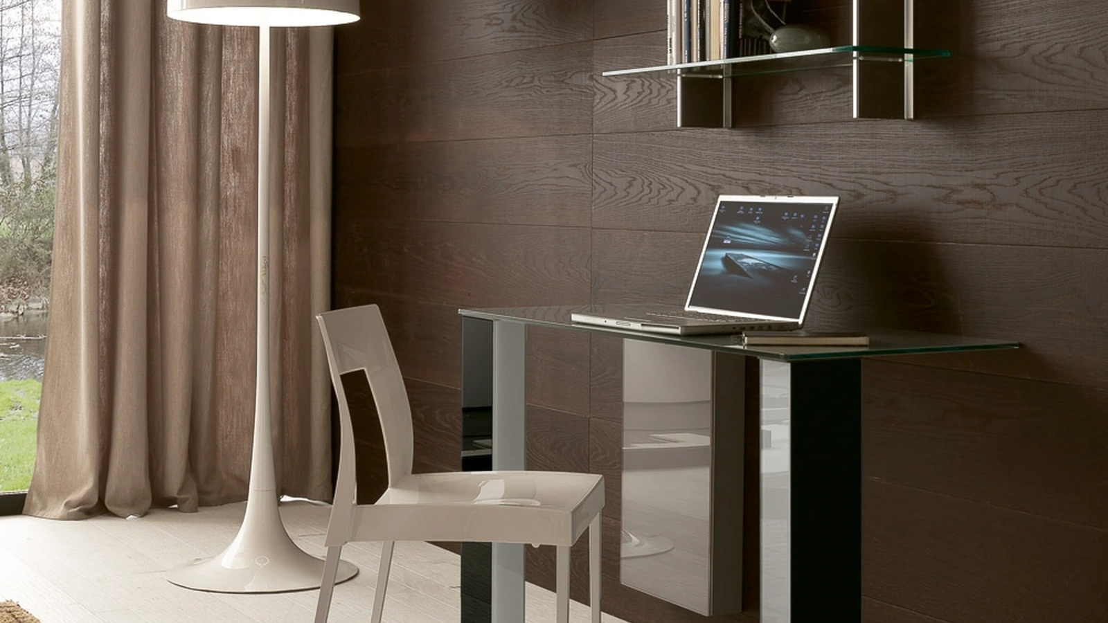 Consolle moderna in cristallo Minneapolis di Ponti Terenghi