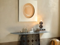 Mobile ingresso con top in grès porcellanato con base in metallo verniciato Consolle Pois di Tonin Casa