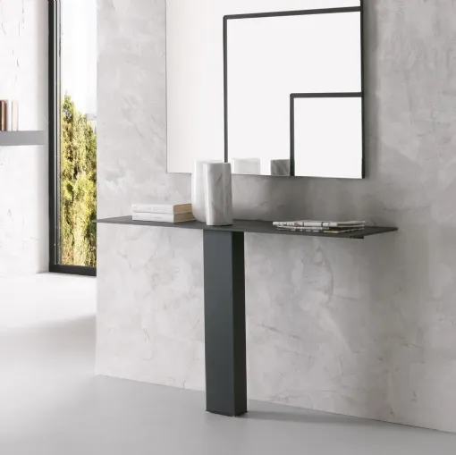 Mobile ingresso Guenda in cristallo ceramicato di Ponti Terenghi