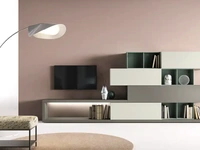 Parete Attrezzata Kosmos KC122 di Moretti Compact Giorno Notte