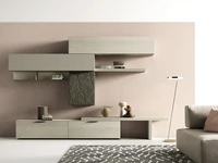 Parete Attrezzata Kosmos KC124 di Moretti Compact Giorno Notte