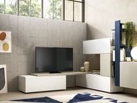 Parete Attrezzata angolare Kosmos KF114 di Moretti Compact Giorno Notte