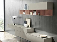 Parete Attrezzata Living 841 in laccato opaco di Spagnol Mobili