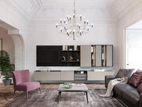 Parete Attrezzata Skyline Exclusive impressions in laccato opaco di Astor Mobili