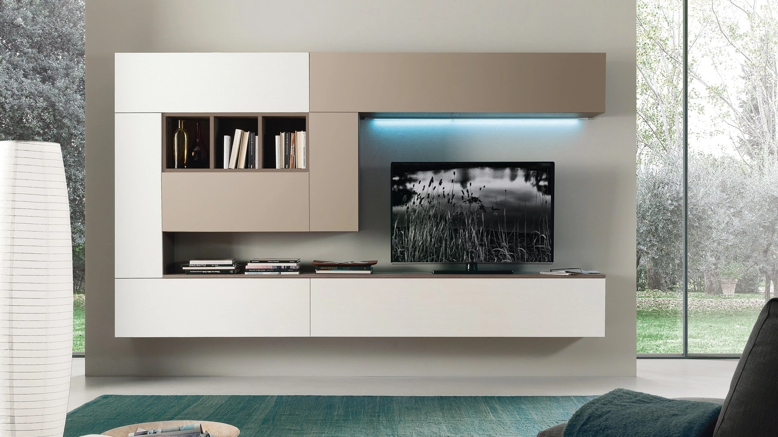 Parete Attrezzata sospesa Soft Futura 02 di S75