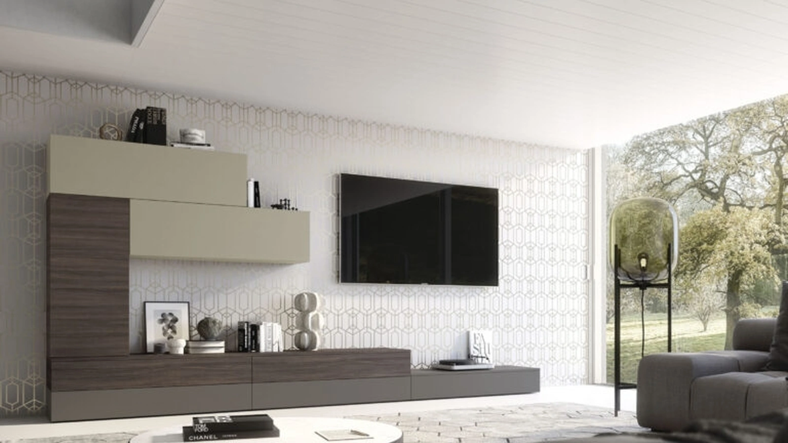 Parete Attrezzata Supreme Ingrid Olmo dark 03 S75